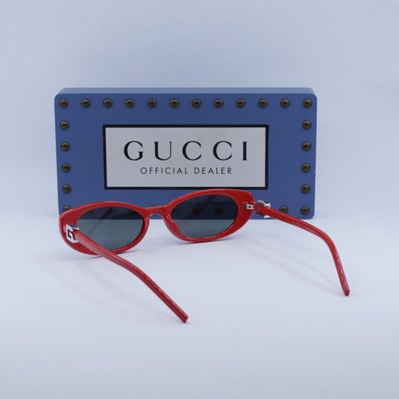 Gucci GG1680S 005 Cat Eye Sunglasses - Red/Smoke - Picture 7 of 12